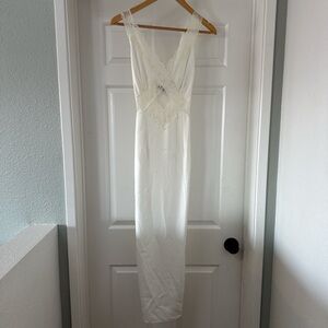 SOLD White Lace Slip Dress